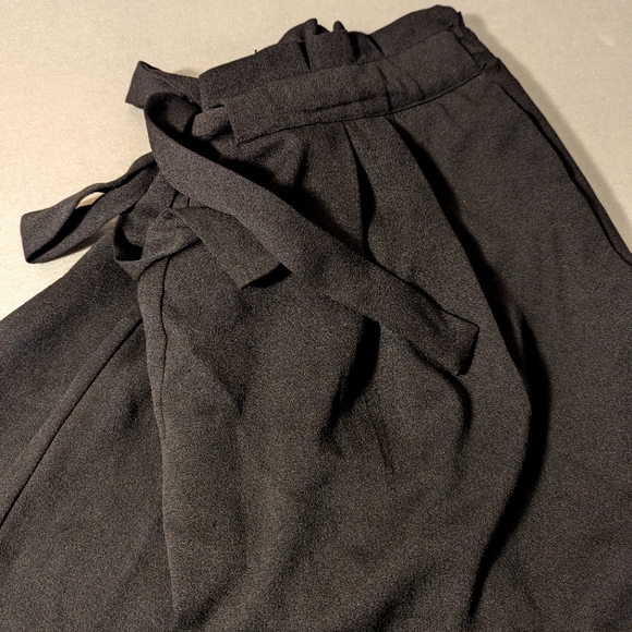 Dr2 Black Wide Leg Cropped Pants Women's Size Medium - Picture 5 of 5